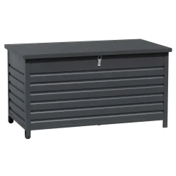 Baule da esterno con ruote 138x72x75 cm nero