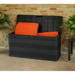 Baule da esterno Elegance in plastica multiuso 117x45x56 cm