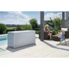 Baule da esterno LoungeBox Biohort 160x70 cm argento metallizzato