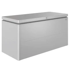 Baule da esterno LoungeBox Biohort 160x70 cm argento metallizzato