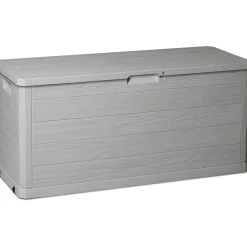 Baule da esterno Mulibox Woody`s in polipropilene 56x117x45 cm grigio