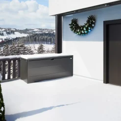 Baule da esterno Stylebox Biohort 170 Grigio scuro metallizzato 170x70x81 cm