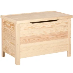 Baule in legno con piedini 70x40x48 cm