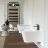 Bidet sospeso Square in vetrochina bianco lucido 360x515x32 mm