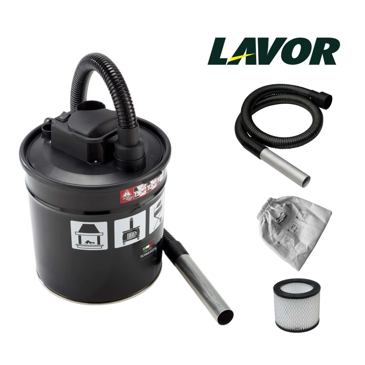 Bidone aspiracenere elettrico Lavor Ashley 110 800 W 18 l