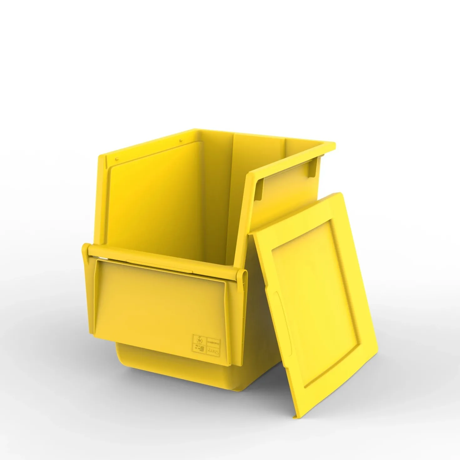 Bidone per spazzatura Ecobin giallo 25 l