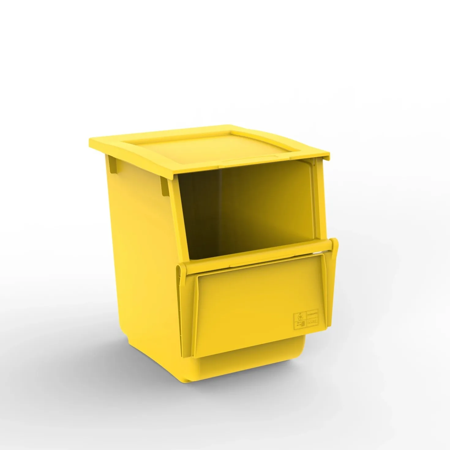 Bidone per spazzatura Ecobin giallo 25 l