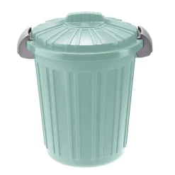 Bidone spazzatura con coperchio e maniglie Teo Tontarelli 23 l verde