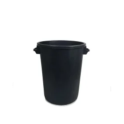 Bidone spazzatura con coperchio Stefanplast 100 l nero
