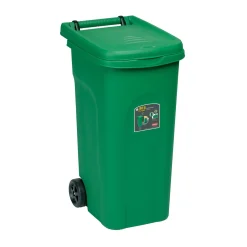 Bidone spazzatura con pedale Stefanplast Urban Eco System 80 l verde
