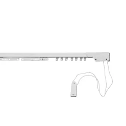 Binario per tenda estensibile in alluminio 71/122 cm bianco