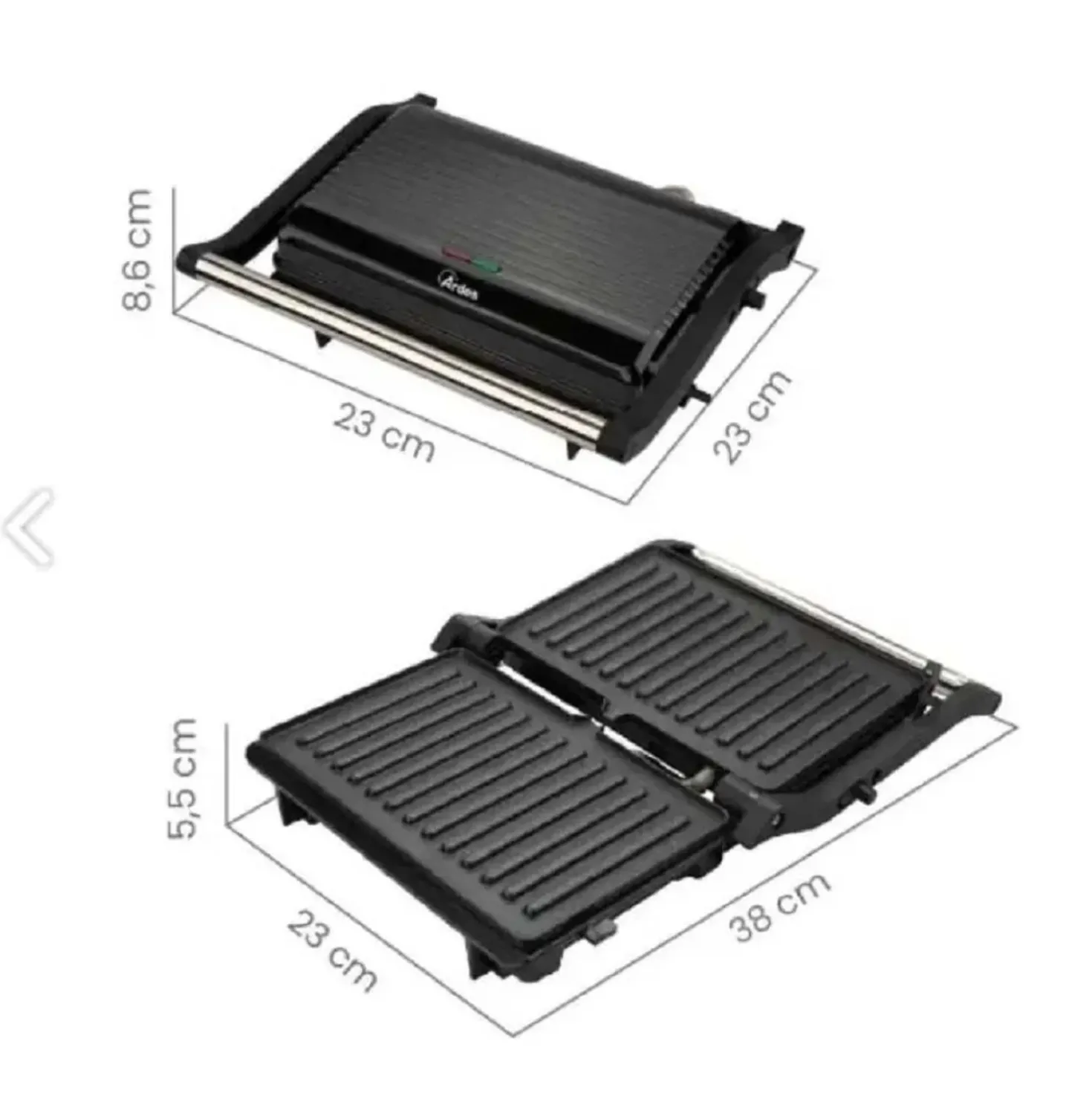 Bistecchiera 2 fette Ardes 1000W