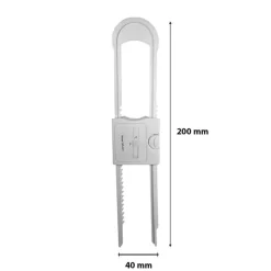 Blocca ante 19 cm bianco 2 pz