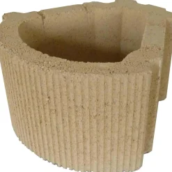 Blocco fioriera per muri di contenimento in cemento 20x34x34 cm deserto