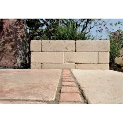 Blocco travertino classico 30x10x10 cm beige