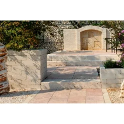 Blocco travertino classico 30x10x10 cm beige