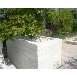 Blocco travertino classico 30x10x10 cm beige