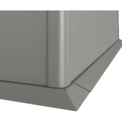 Bordo di protezione falciatura per prato Biohort 2x2 m Grigio quarzo met