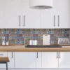 Bordo paraschizzi adesivo cucina stile Azulejos 60x240 cm