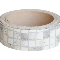 Bordo per top cucina preincollato Bisanzio crema 34x5000 mm