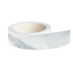 Bordo per top cucina preincollato marmo bianco venato 44x5000 mm