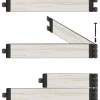 Bordura modulare in WPC, marrone, 0,6 x 0,6 m
