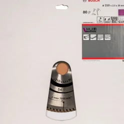 Bosch lama per seghe circolari Multi Material Ø 210 80D