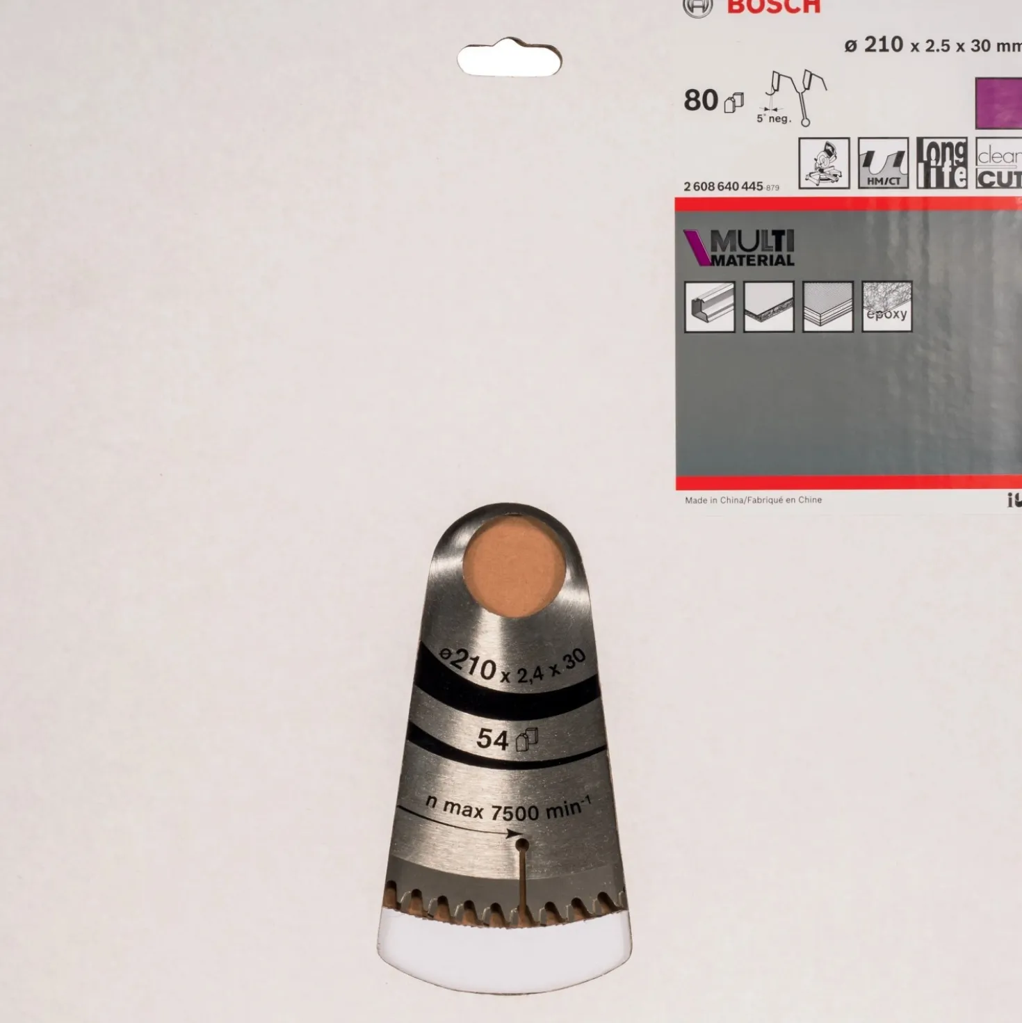 Bosch lama per seghe circolari Multi Material Ø 210 80D