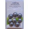 Bottoni magnetici in pvc argento 8 pz
