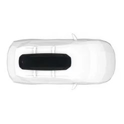 Box da tetto per auto Force 3 aeroskin L Sport nero