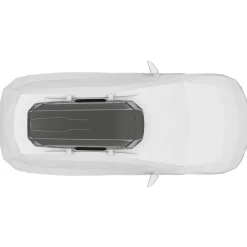 Box da tetto per auto Motion 3 L titanio lucido