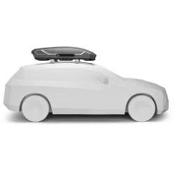 Box da tetto per auto Motion 3 L titanio lucido