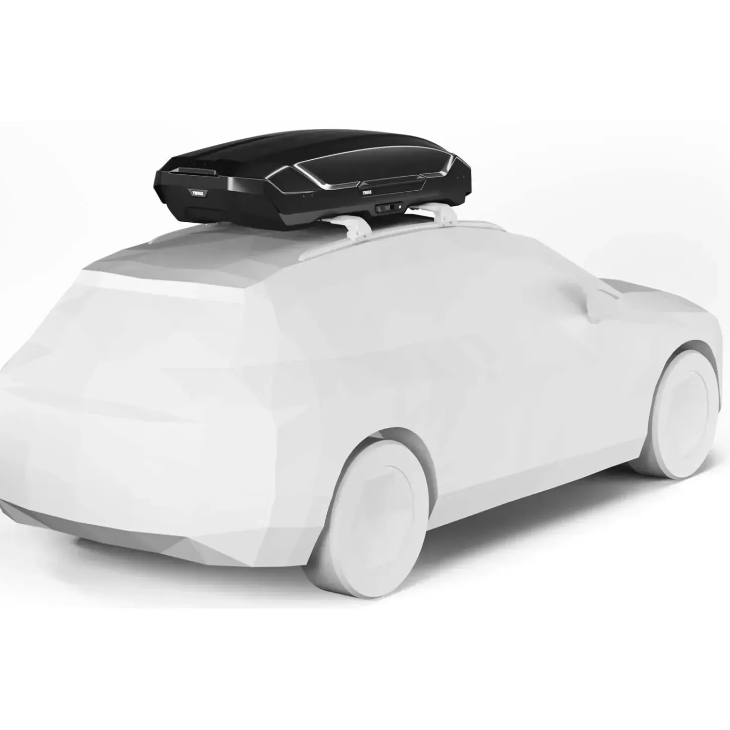 Box da tetto per auto Motion 3 L nero lucido