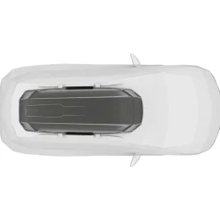 Box da tetto per auto Motion 3 XXL titanio lucido
