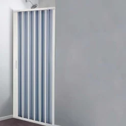 Box doccia a soffietto 1 lato regolabile bianco H 184 x L 116 cm