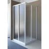 Box doccia angolo 4 ante scorrevole 78/89 cm bianco
