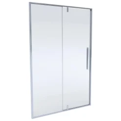 Box doccia con porta battente Slim 98-100x200 cm cromo
