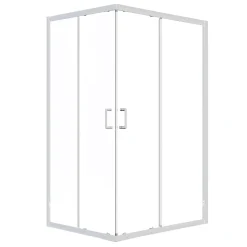 Box doccia rettangolare Indigo 88-100 x 68-80 cm H 190 cm cromo