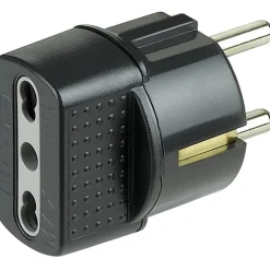 BTicino adattatore con spina tedesca 16 A nero