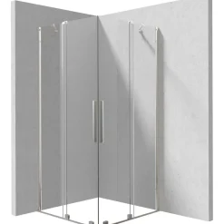 Cabina doccia quadrata Cabaiguán Idrostile 900x1950 mm cromo