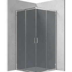 Cabina doccia quadrata Caimito Idrostile Kerria 900x1850 mm cromo