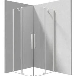 Cabina doccia quadrata Cabaiguán Idrostile 900x1950 mm bianco