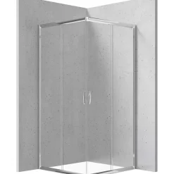 Cabina doccia quadrata Caimito Idrostile Coliseo 800x1850 mm cromo