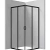 Cabina doccia quadrata Caimito Idrostile 800x1850 mm nero