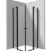 Cabina doccia quadrata Coliseo Idrostile Coliseo 800x2000 mm nero