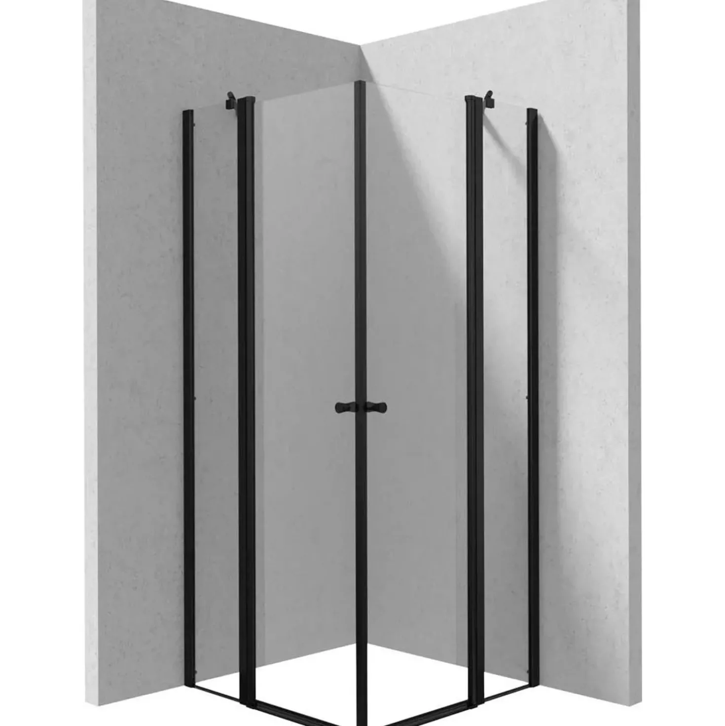 Cabina doccia quadrata Coliseo Idrostile Coliseo 800x2000 mm nero
