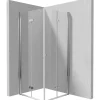 Cabina doccia quadrata Coliseo Idrostile vetro trasparente 900x2000 mm cromo