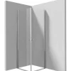 Cabina doccia quadrata Coliseo Idrostile vetro 6 mm 800x2000 mm cromo