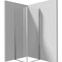 Cabina doccia quadrata Coliseo Idrostile vetro 6 mm 800x2000 mm cromo