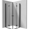 Cabina doccia quadrata Coliseo Idrostile vetro trasp 900x2000 mm nero